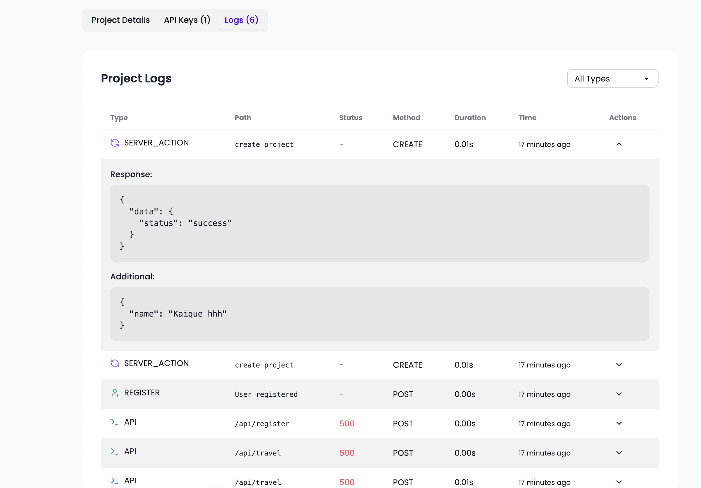 Dashboard Devx template